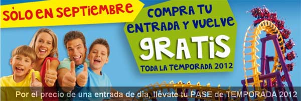 Terra Mitica promoción Septiembre 2012